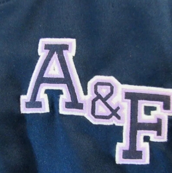 Abercrombie & Fitch Kids unicorn Navy Jacket size 9/10 - Picture 5 of 6